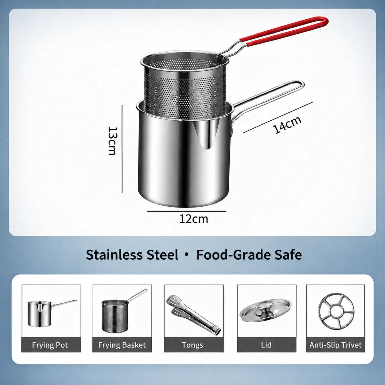 Multifunctional Stainless Steel Fryer