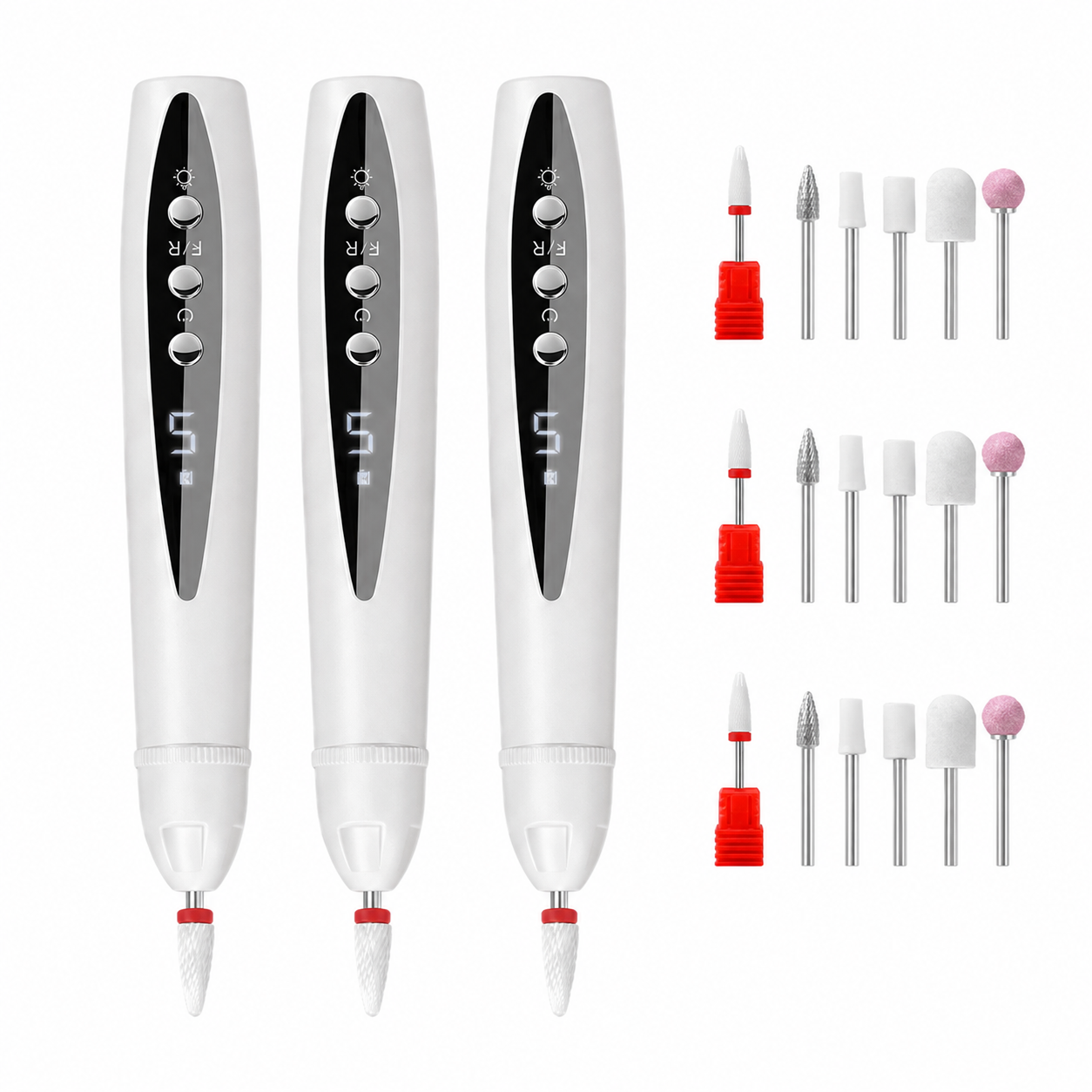 Professional Ultra-Safe LED Electric Nail Grinder