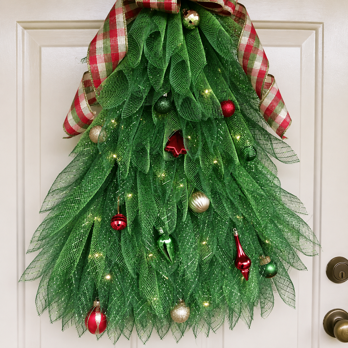 🔥Christmas Sale 49% OFF - 🎄Handmade Christmas Tree Wreath for Front Door