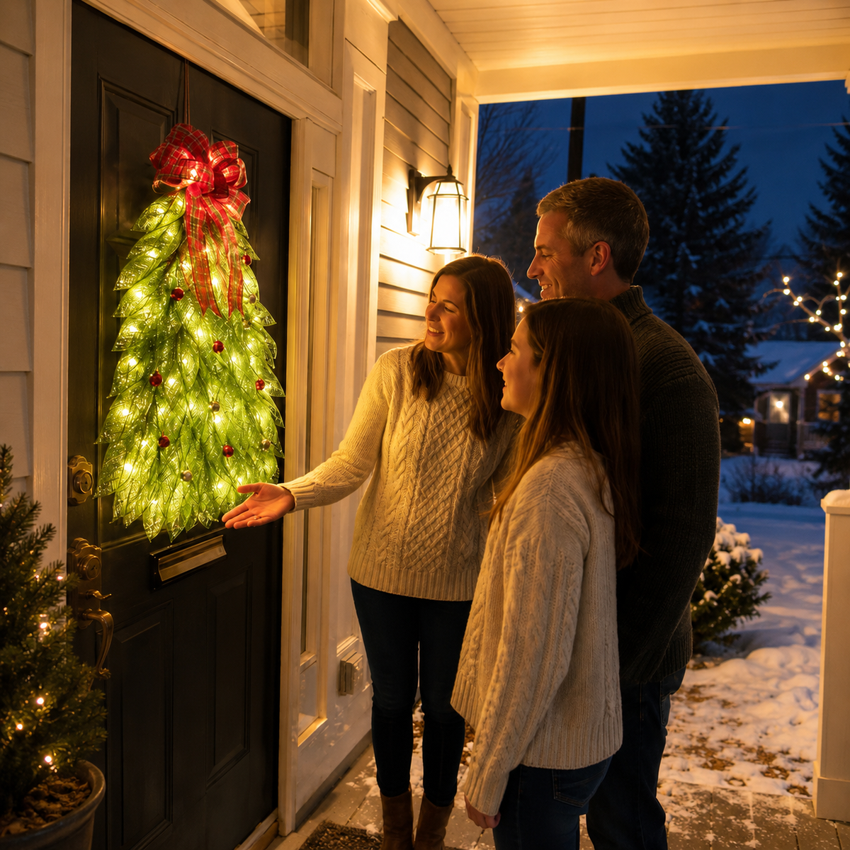 🔥Christmas Sale 49% OFF - 🎄Handmade Christmas Tree Wreath for Front Door
