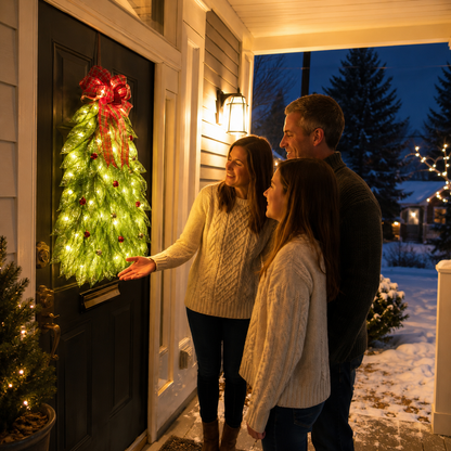 🔥Christmas Sale 49% OFF - 🎄Handmade Christmas Tree Wreath for Front Door