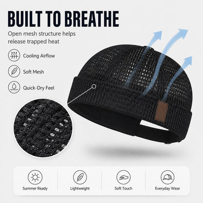 Open breathable mesh structure