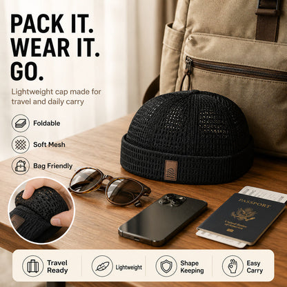 Packable cap for travel and daily carry