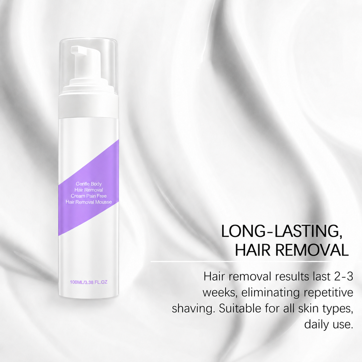 Bikini Pain-Free Hair Removal Cream for Sensitive Skin,Gentle Citrus Sensitive Skin Hair Removal Cream&Spray