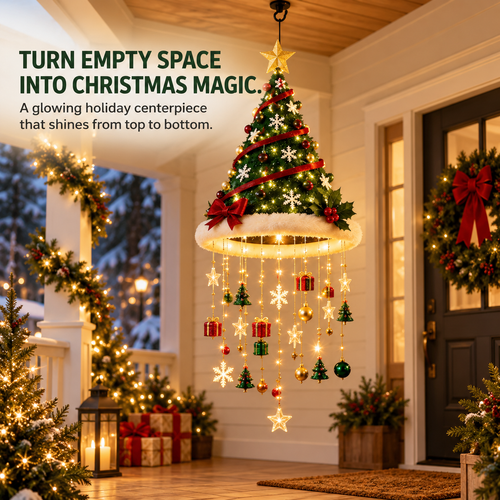 🔥 SPECIAL OFFER |🎄 Lighted Christmas Hanging Chandelier