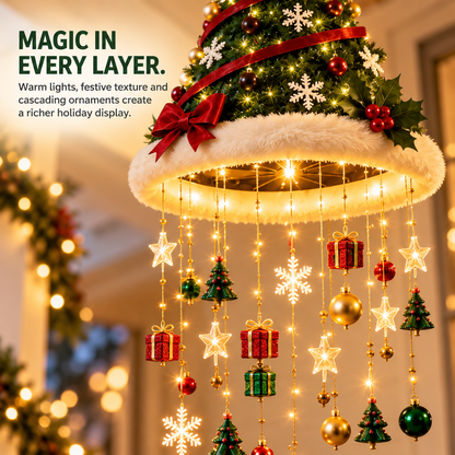 🔥 SPECIAL OFFER |🎄 Lighted Christmas Hanging Chandelier