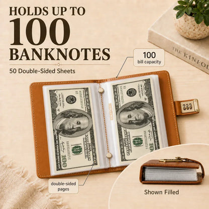 🔥 SPECIAL OFFER | Locking Banknote Collection Booklet | Holds 100 Bills