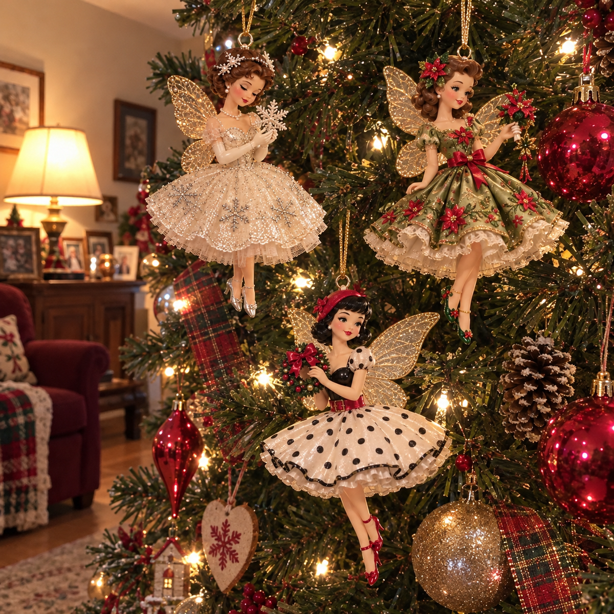 🔥LAST DAY 49% OFF🎄Vintage Fairy Christmas Ornaments
