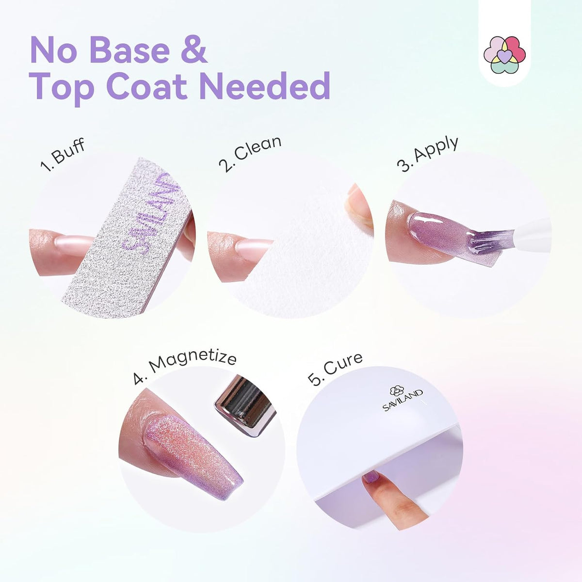 Glitter Cat Eye Gel Pens for Sparkling Magnetic Nails