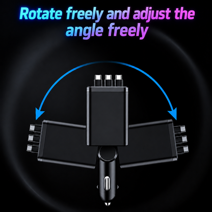 ⚡ The Car Charger That Charges 7 Devices & Lights Up Your Ride — Starry Ambient Light + 120W Fast Charging