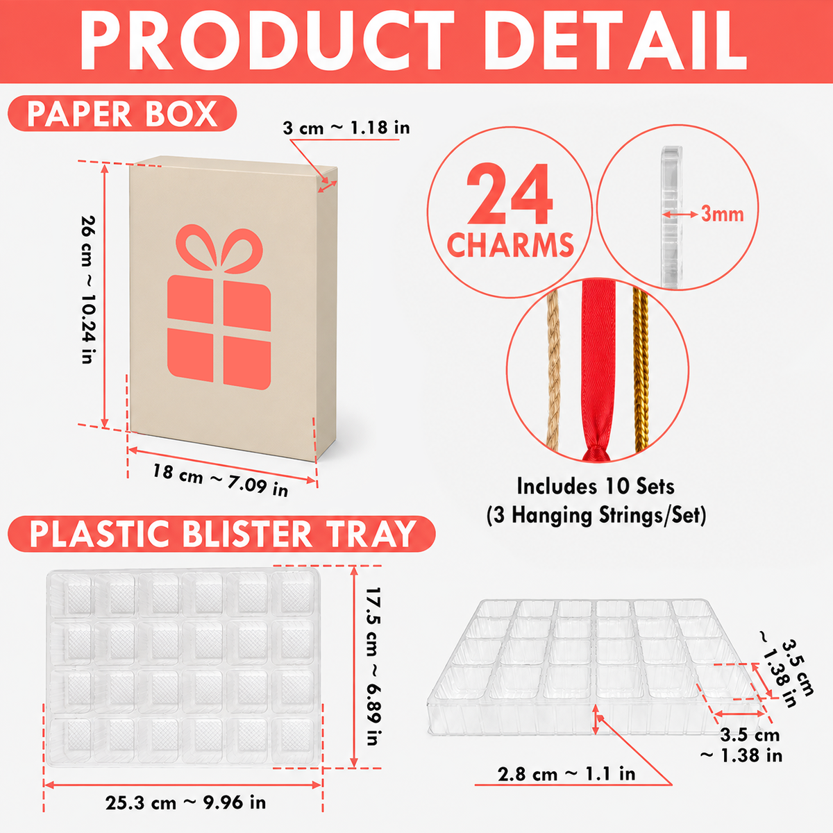 Christmas Gardening Advent Calendar 2026 - 24-Day Festive Countdown, Acrylic Charms Blind Box