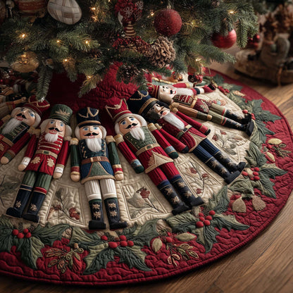 3D Optical Illusion Quilted Christmas Tree Skirt