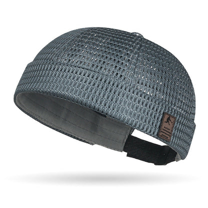 Men's breathable brimless mesh cap - Dark Gray