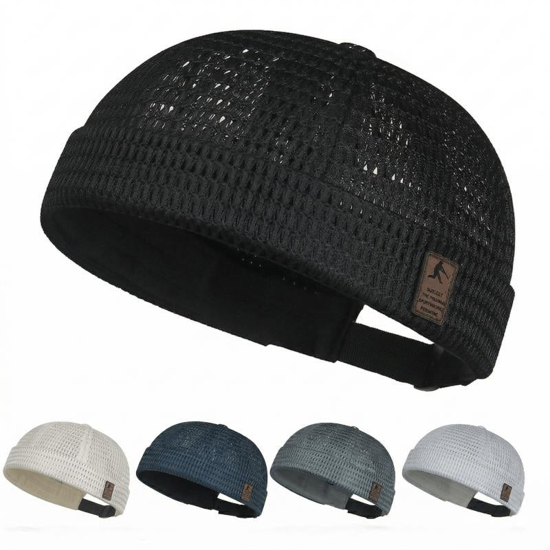 Men's breathable brimless mesh cap - All 5 Colors