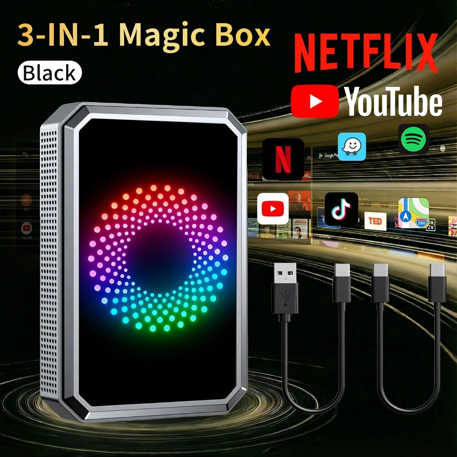 3-in-1 Magic Video Box product and accessories