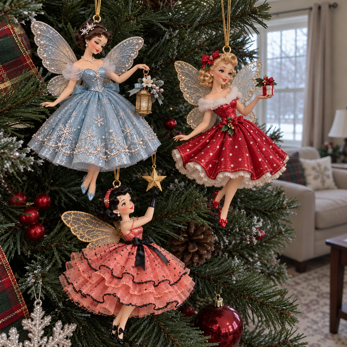 🔥LAST DAY 49% OFF🎄Vintage Fairy Christmas Ornaments