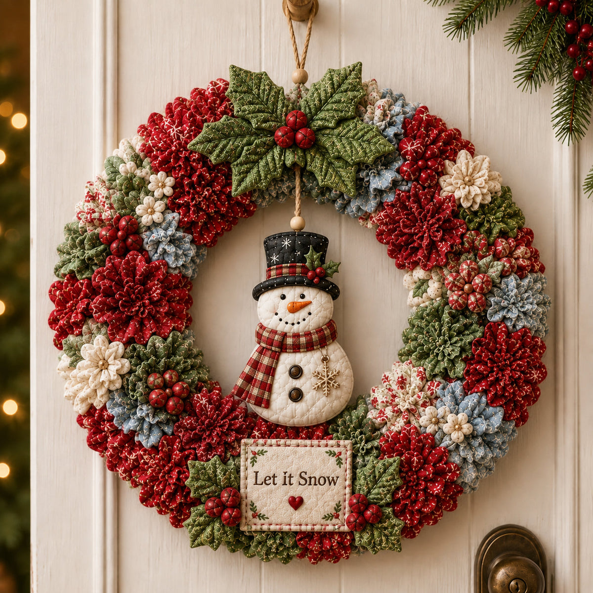 🔥 SPECIAL OFFER |🎄DIY Poke Art Kit - Fabric Poke Wreath