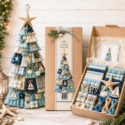 🔥 SPECIAL OFFER |🎄Beginner-Friendly DIY Oversized Patchwork Christmas Tree Door Hanging Kit💕