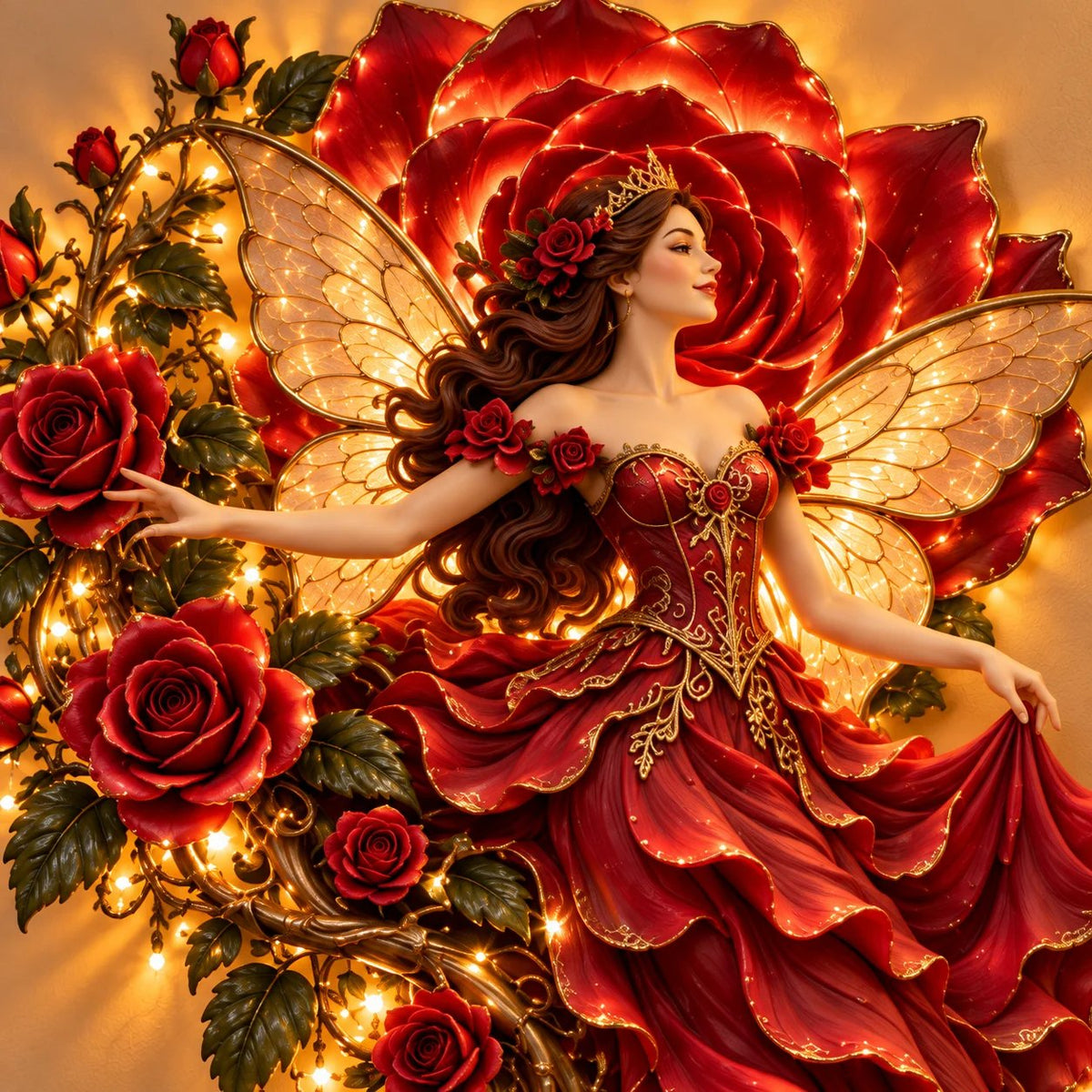 Enchanted Flower Fairy Wall Light