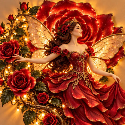 Enchanted Flower Fairy Wall Light