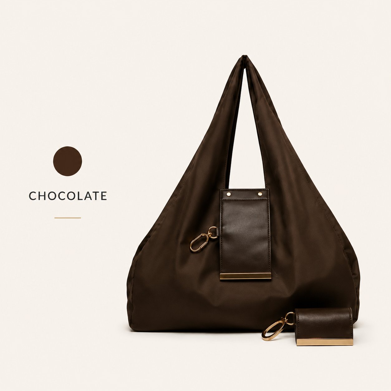 2-in-1 Transformable Vegan Leather Tote Bag