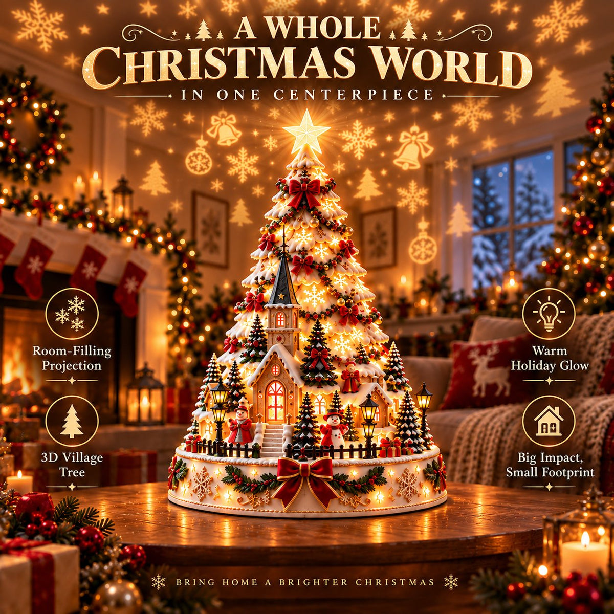 🏆 60,000+ Sold - 🎄MerryRealm Christmas Village Lightscape Tree