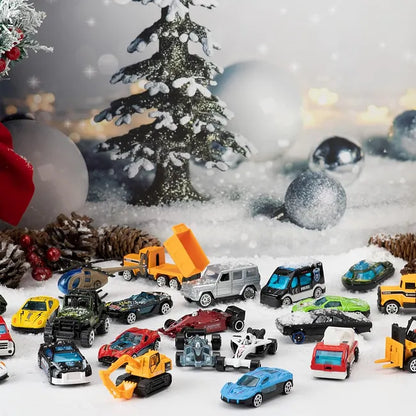 🔥Last Day 50% OFF - 🚗🎁2026 Christmas Advent Calendar | ✨24 Days Countdown Calendar Diecast Cars Set
