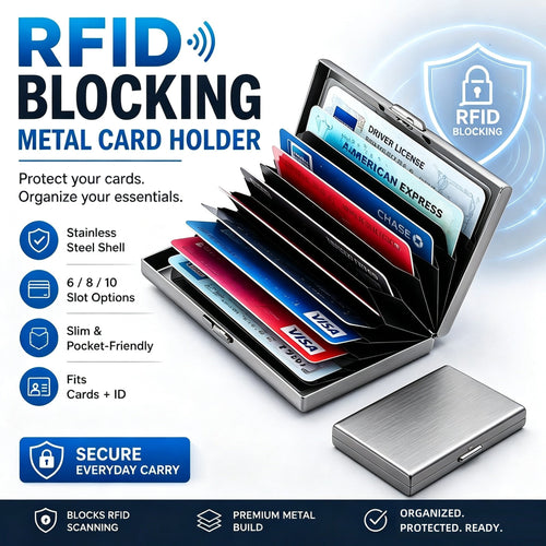RFID Blocking Metal Card Holder