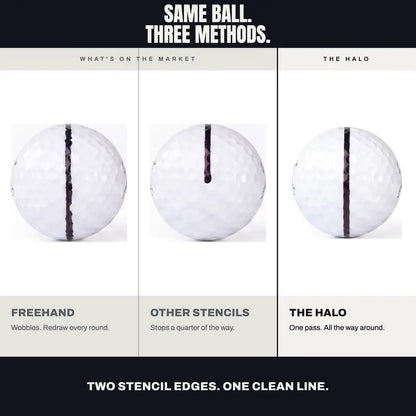 The Halo — 360° Golf Ball Line Marker