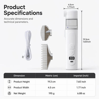 🔥Electric Pet Flea Remover and Detangling Comb