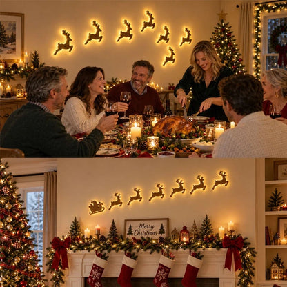 LED Reindeer Wall Decorations