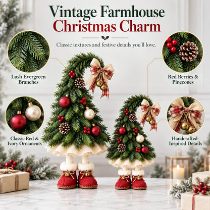 Whimsical Christmas Elf Tree Decor with Red Boots