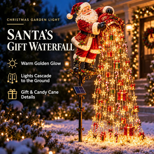Christmas Starlight Cascade Garden Decorations – 5 Festive Designs