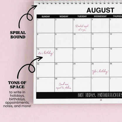 🌸🗓️ 2027 Funny Swear Word Wall Calendar – 'F*ck It' Floral Calendar for Tired-Ass Women 😂✨