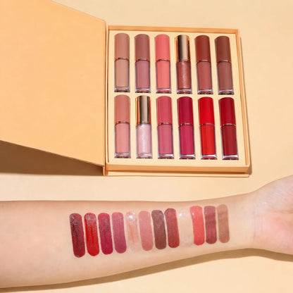 💄 12-Color Liquid Lipstick Gift Set