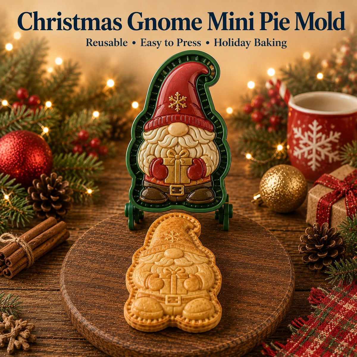 🎄16pcs-Design Christmas Mini Pie Mold Collection🥧