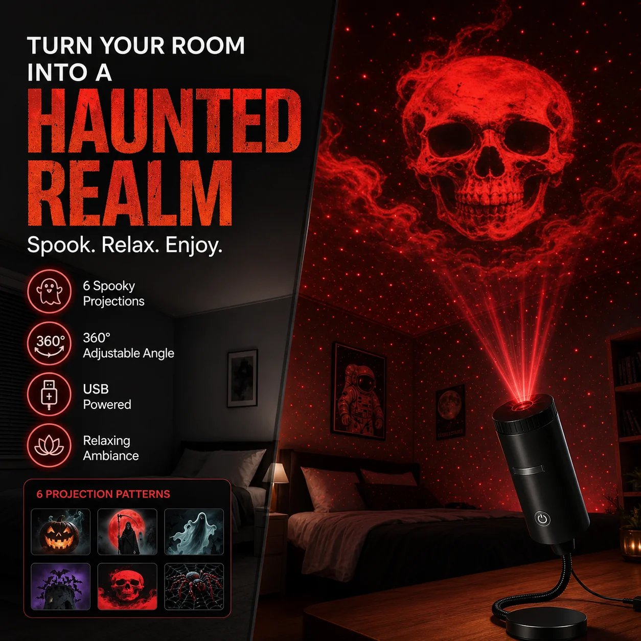 ✨Plug-&-Play HD Christmas Projector – 6 or 10 Festive Scenes(📦Buy 3 Free Shipping)