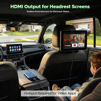 Plug-and-Play Streaming with 3-in-1 Wireless CarPlay Adapter