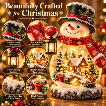 Christmas Village Snowman Glow – Lighted Tabletop Decor