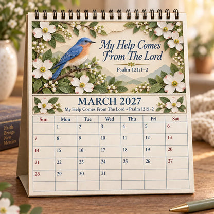 🔥 SPECIAL OFFER |✝️ 3D Christian Calendar 2027 | 12 Scripture Designs with Nature Scenes, Birds & Flowers for Faith-Filled Homes & Meaningful Gifts 🎁
