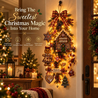 🎄 Gingerbread House Christmas Light Decoration