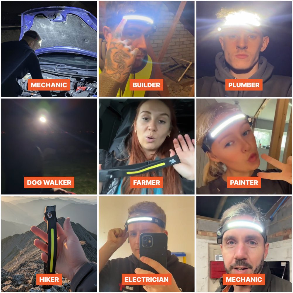 230° Wide-Beam Rechargeable LED Headlamp with Motion Sensor – image 8