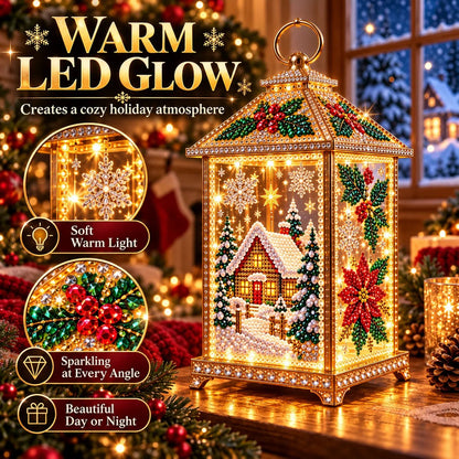 ✨ Christmas Glow™ — DIY Light-Up Diamond Art Lantern