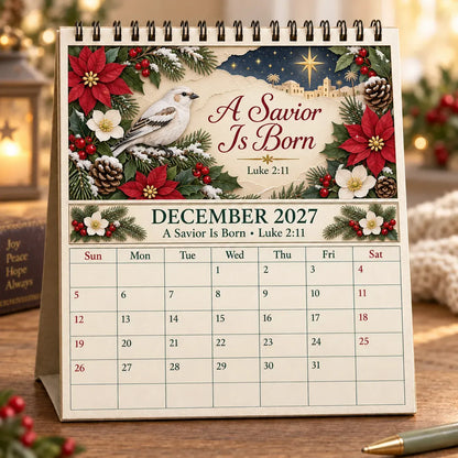 🔥 SPECIAL OFFER |✝️ 3D Christian Calendar 2027 | 12 Scripture Designs with Nature Scenes, Birds & Flowers for Faith-Filled Homes & Meaningful Gifts 🎁