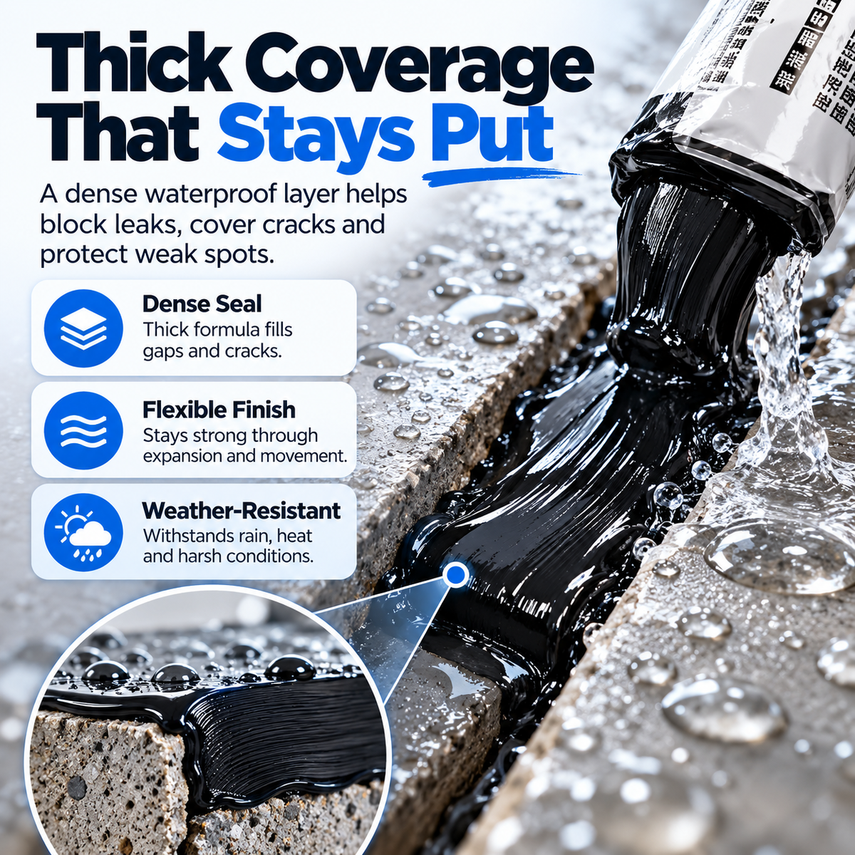 9900 Leak Repair Sealing Paste – Black or White – product view 5