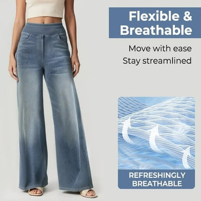 🔥Last Day 60% OFF🔥Women's High-Waisted Washed Baggy Wide