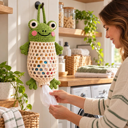 Cozy Critters – Cute Crochet Animal Bag Holder DIY Kit