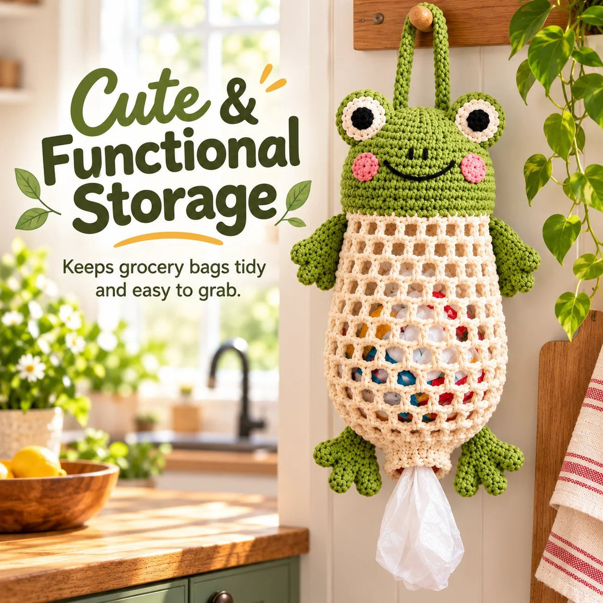 Cozy Critters – Cute Crochet Animal Bag Holder DIY Kit