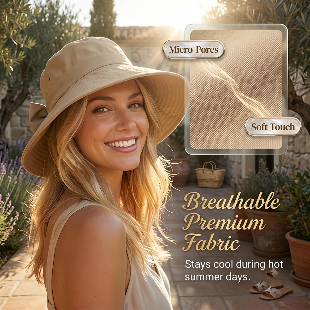 Soft breathable sun hat fabric