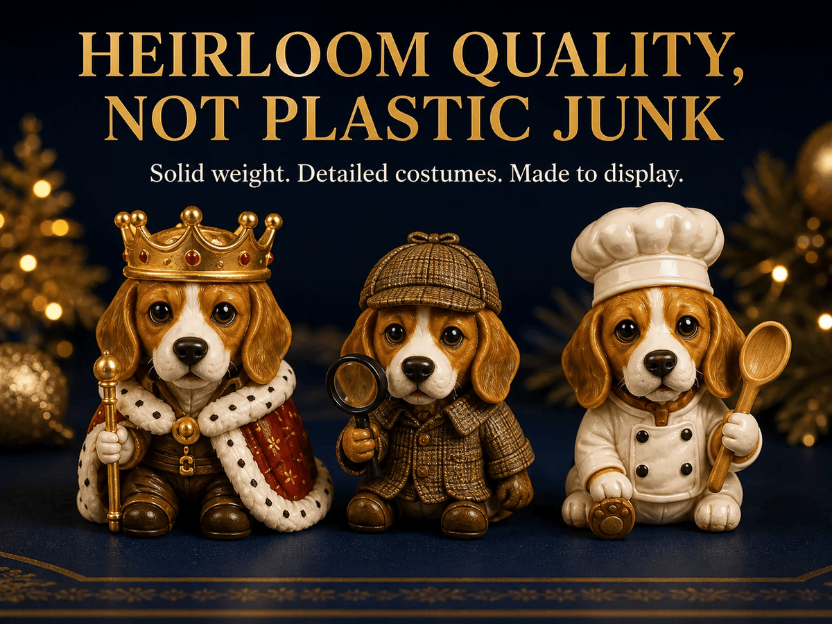 🐶🎄Beagle Magic Advent Calendar 2026 – 24 Days of Unique Beagle Miniature Collectibles, 24 Cute Holiday